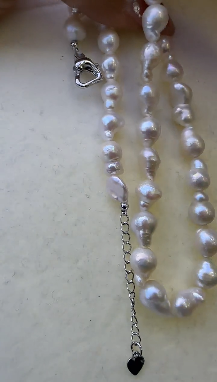 【闪购商品】淡水珍珠项链银S925镶嵌660