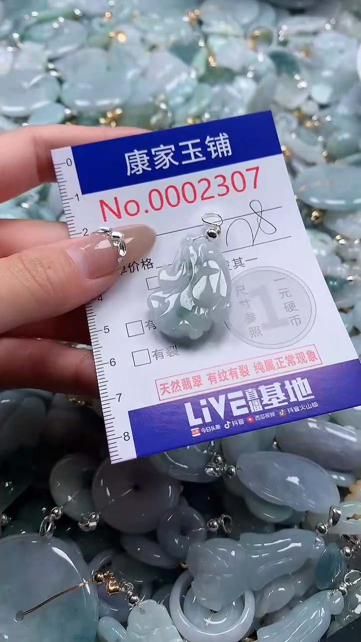 翡翠未镶嵌吊坠(不含链)2307