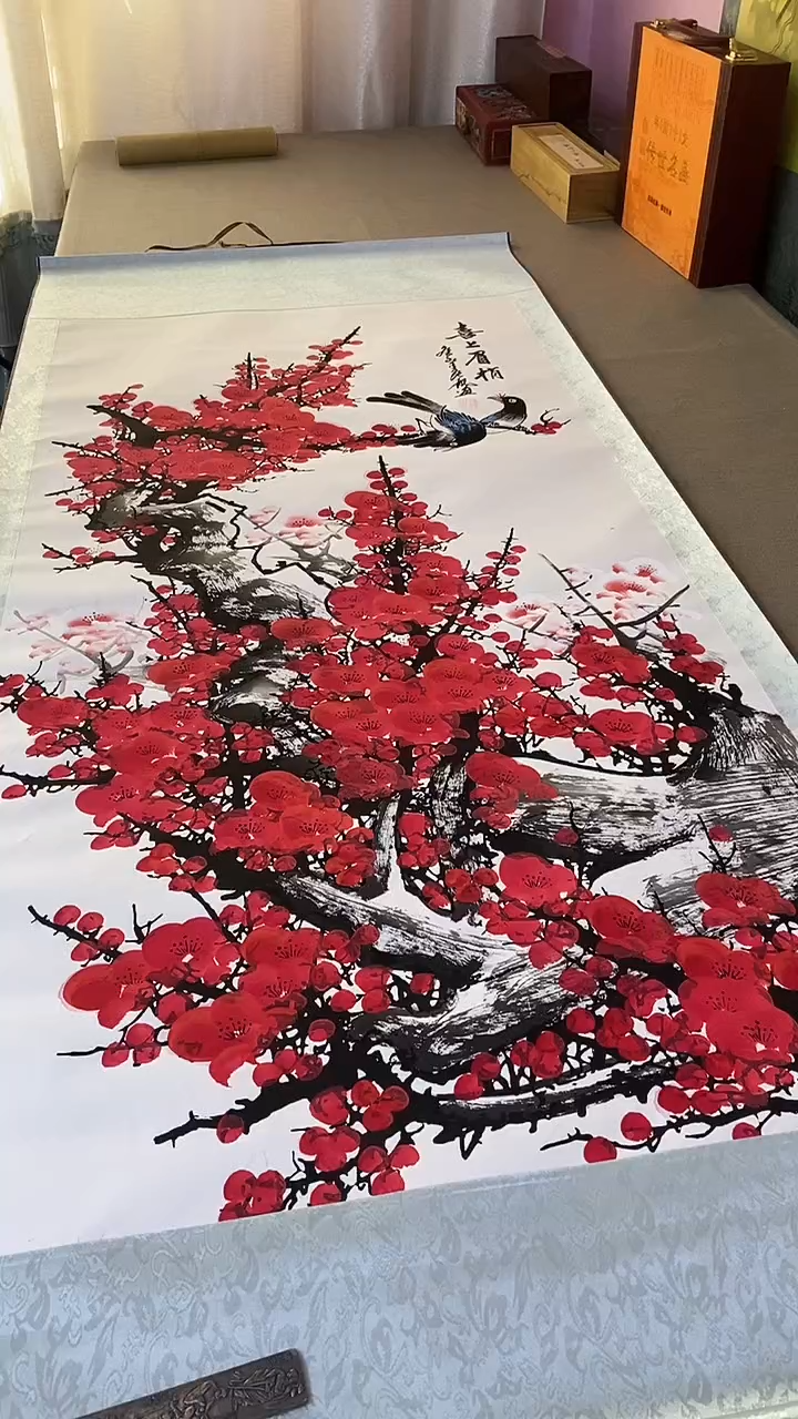白轴喜上眉梢4四尺