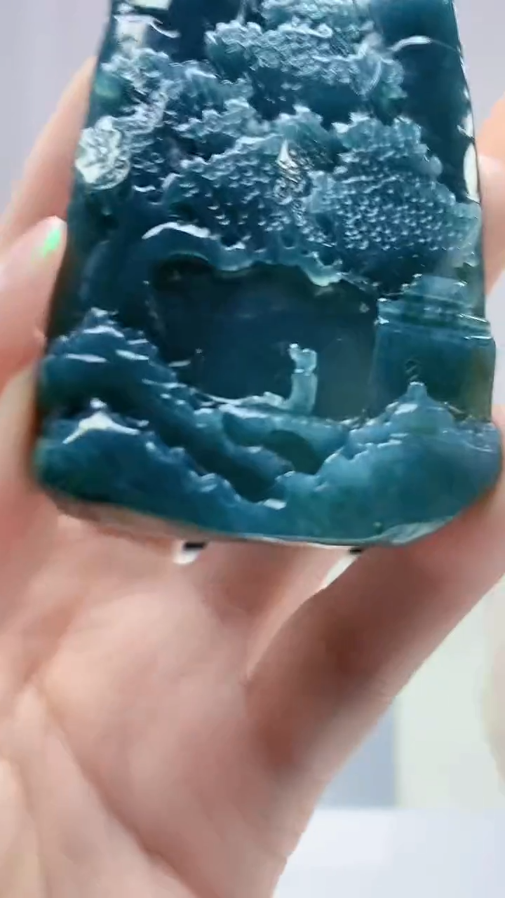 【闪购商品】定制翡翠未镶嵌5153DD-毛货挂件188