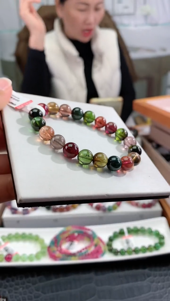 【闪购商品】碧玺手串未镶嵌多样性发一条