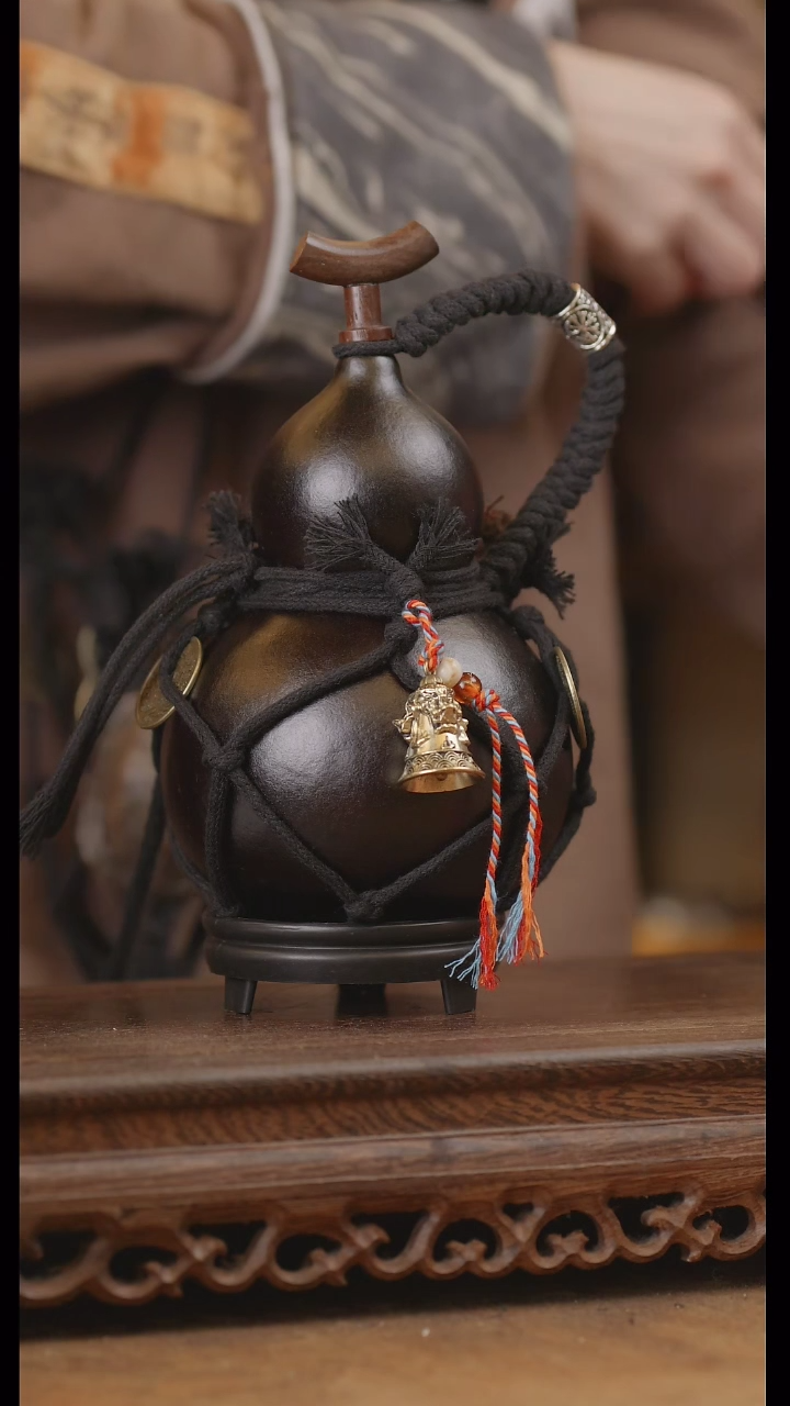 【闪购商品】262号精品天然大漆工艺防渗内胆酒葫芦~