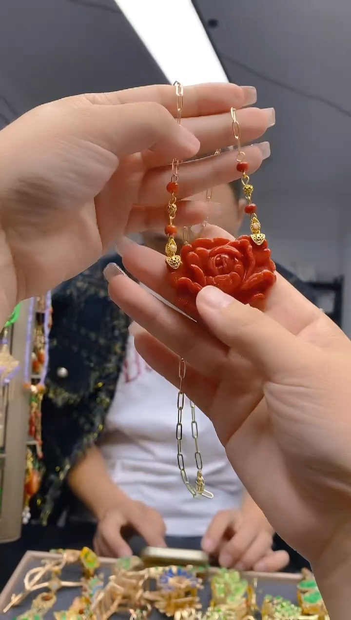 【闪购商品】翡翠耳饰合金335翡翠锁骨链