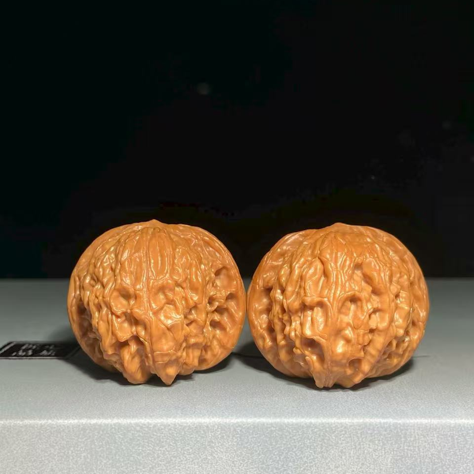 文玩核桃把件磨盘边39肚39高33