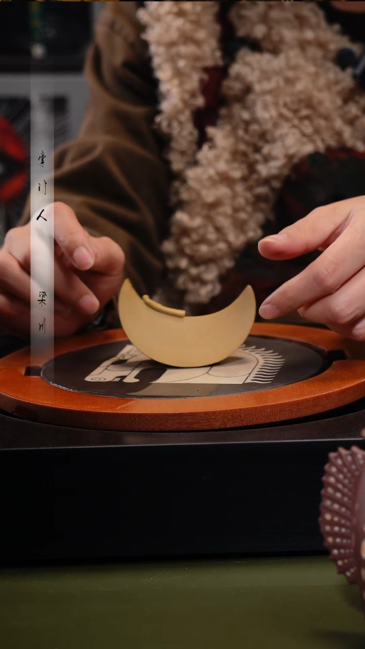 茶杯紫砂三川紫砂微瑕怀月摆件