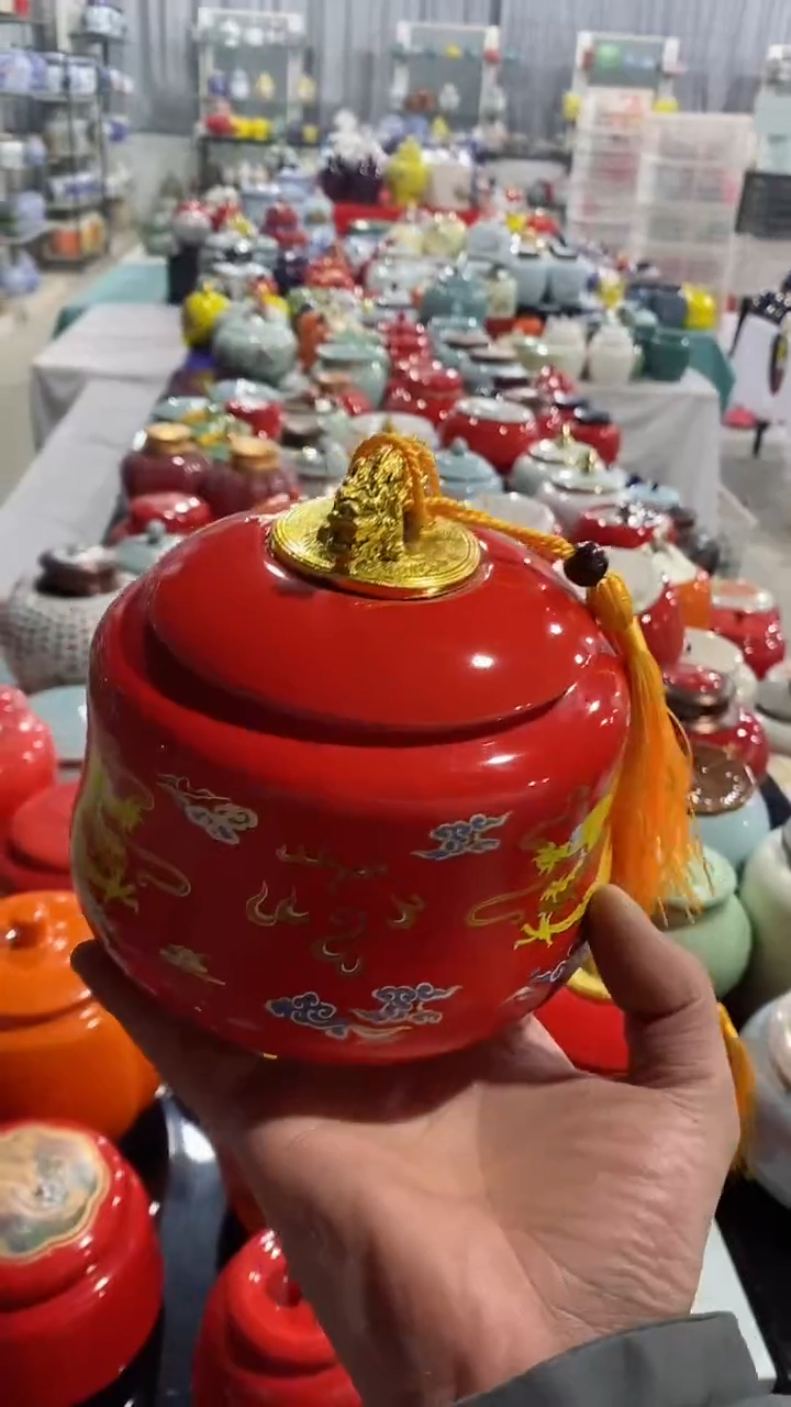 【闪购商品】罐陶瓷茶叶罐储物密封罐家用绿茶红茶普洱龙井