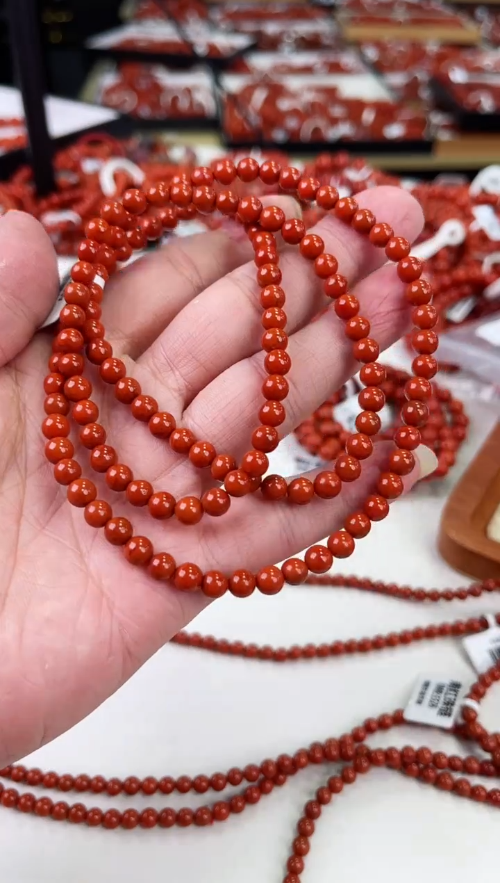 【闪购商品】南红玛瑙瓦西多圈5+未镶嵌一个/条