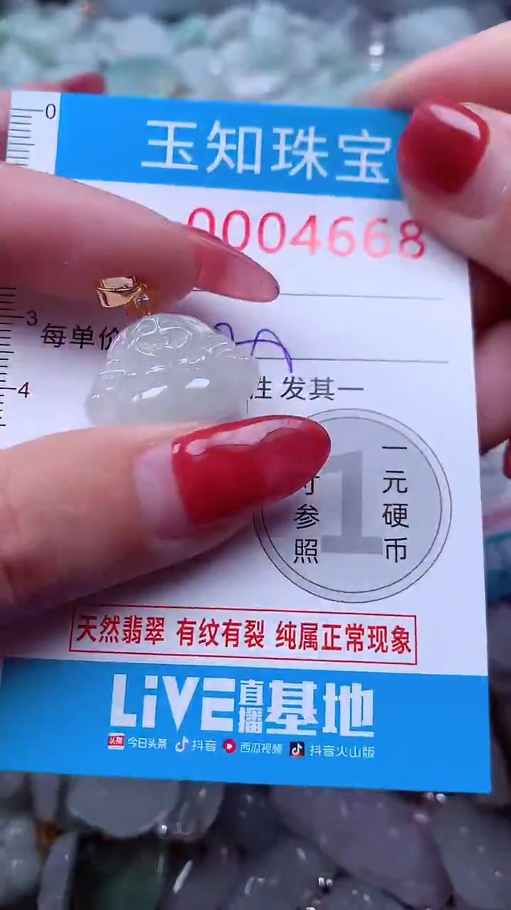 吊坠(不含链)未镶嵌翡翠4668