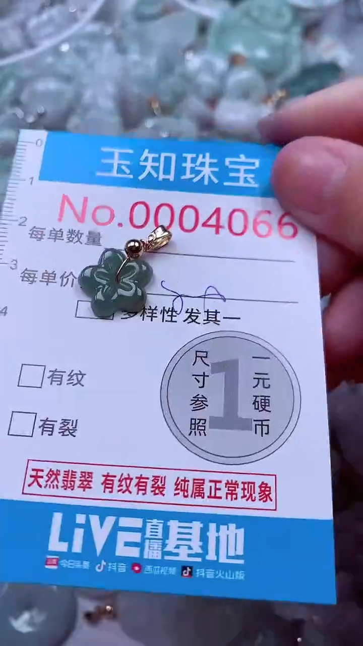 吊坠(不含链)未镶嵌翡翠4066