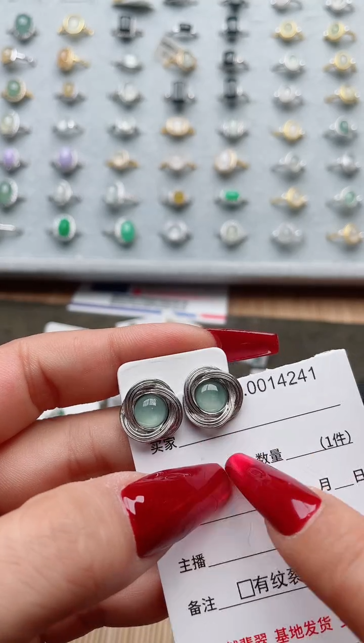 【闪购商品】翡翠戒指银S925镶嵌·