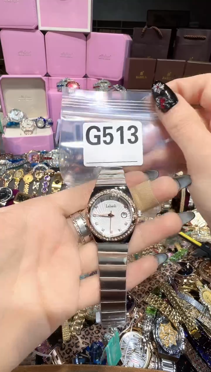 石英机芯不锈钢不锈钢直播定闪专用