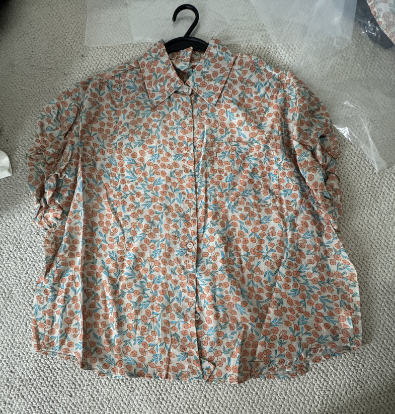 【U.M】碎花短袖衬衫十-2号