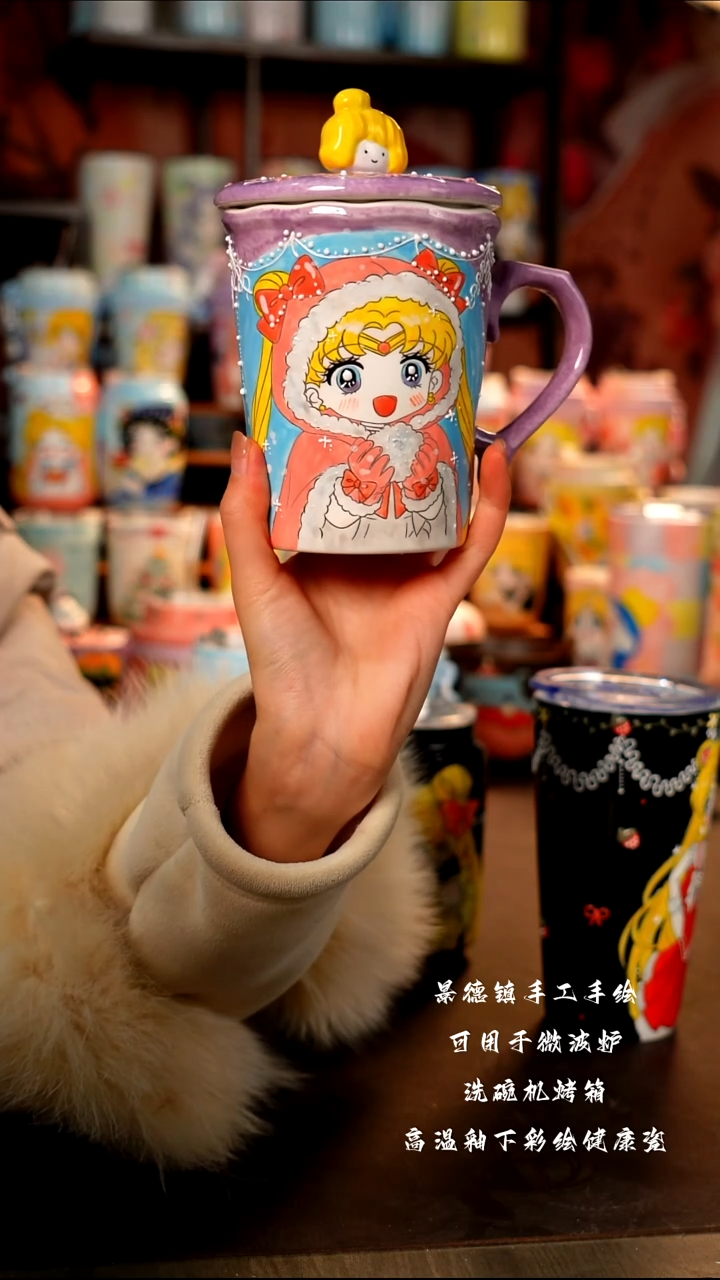 景德镇手工手绘杯杯