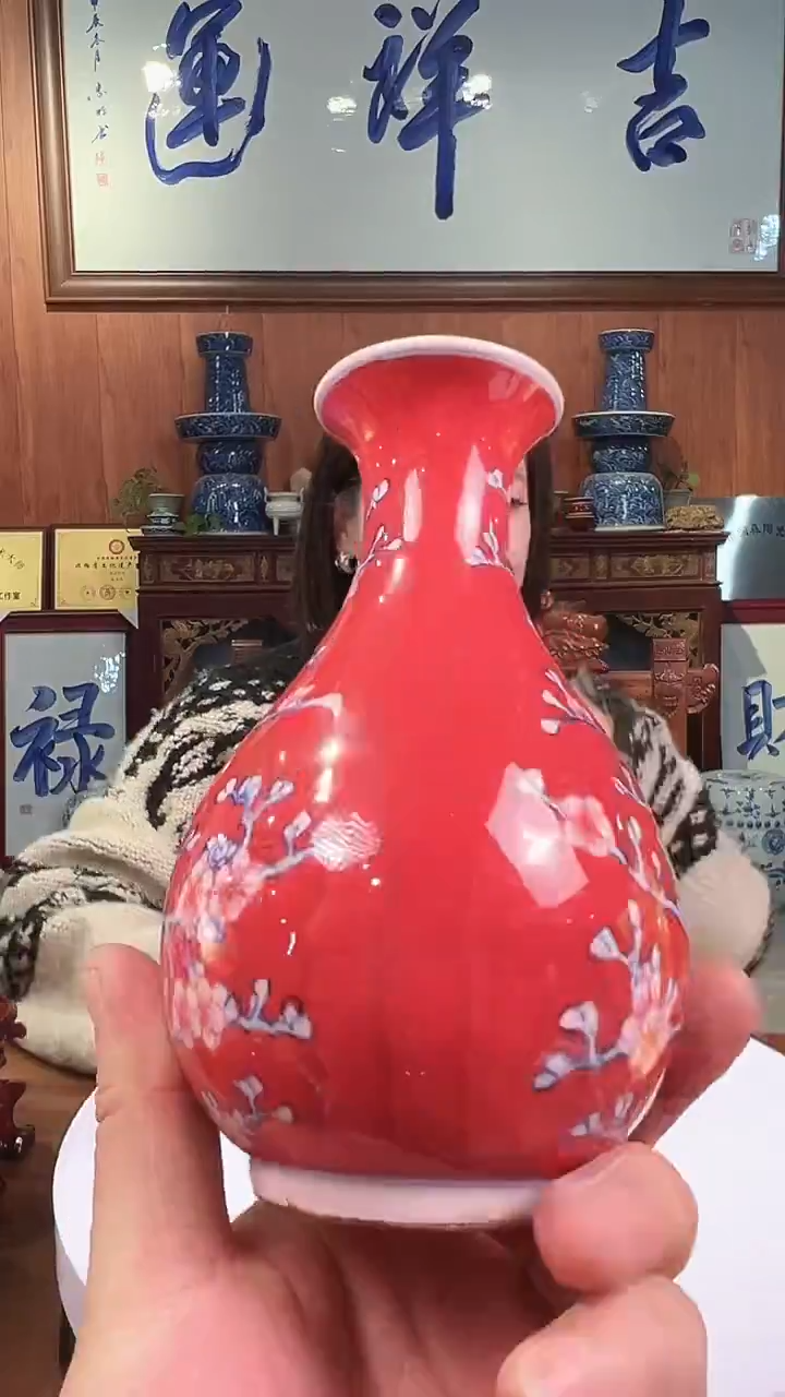 摆件陶景德镇精美陶瓷瓶