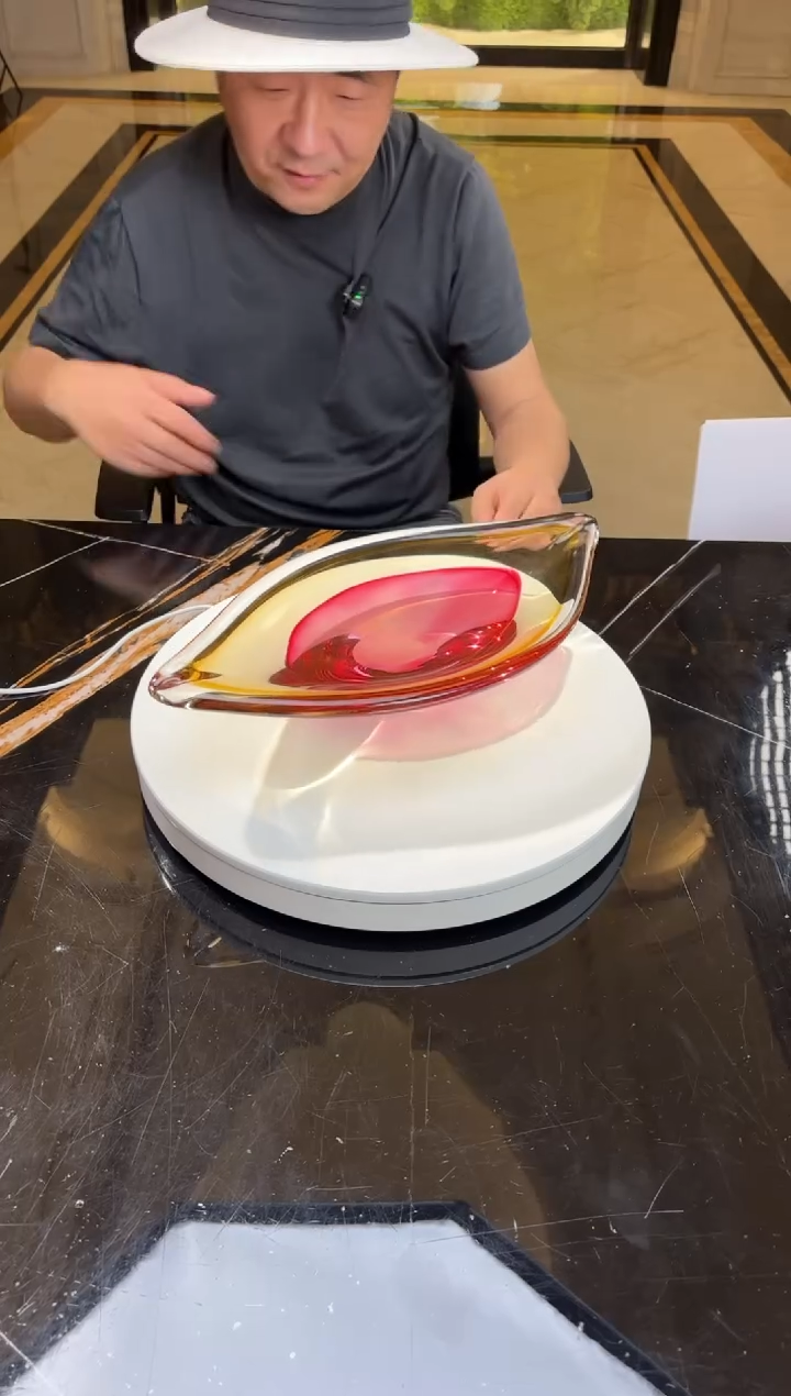 【闪购商品】茶宠AJ05810叶子金红果盘