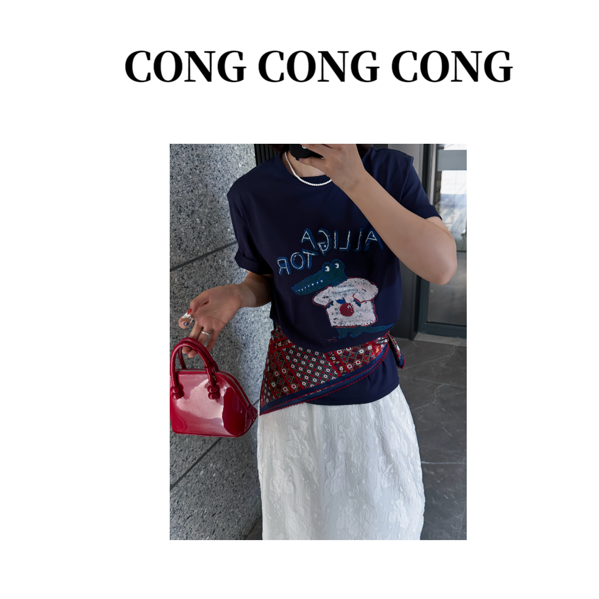 【小鳄鱼T】韩版设计可爱萌趣小鳄鱼T C25DX036