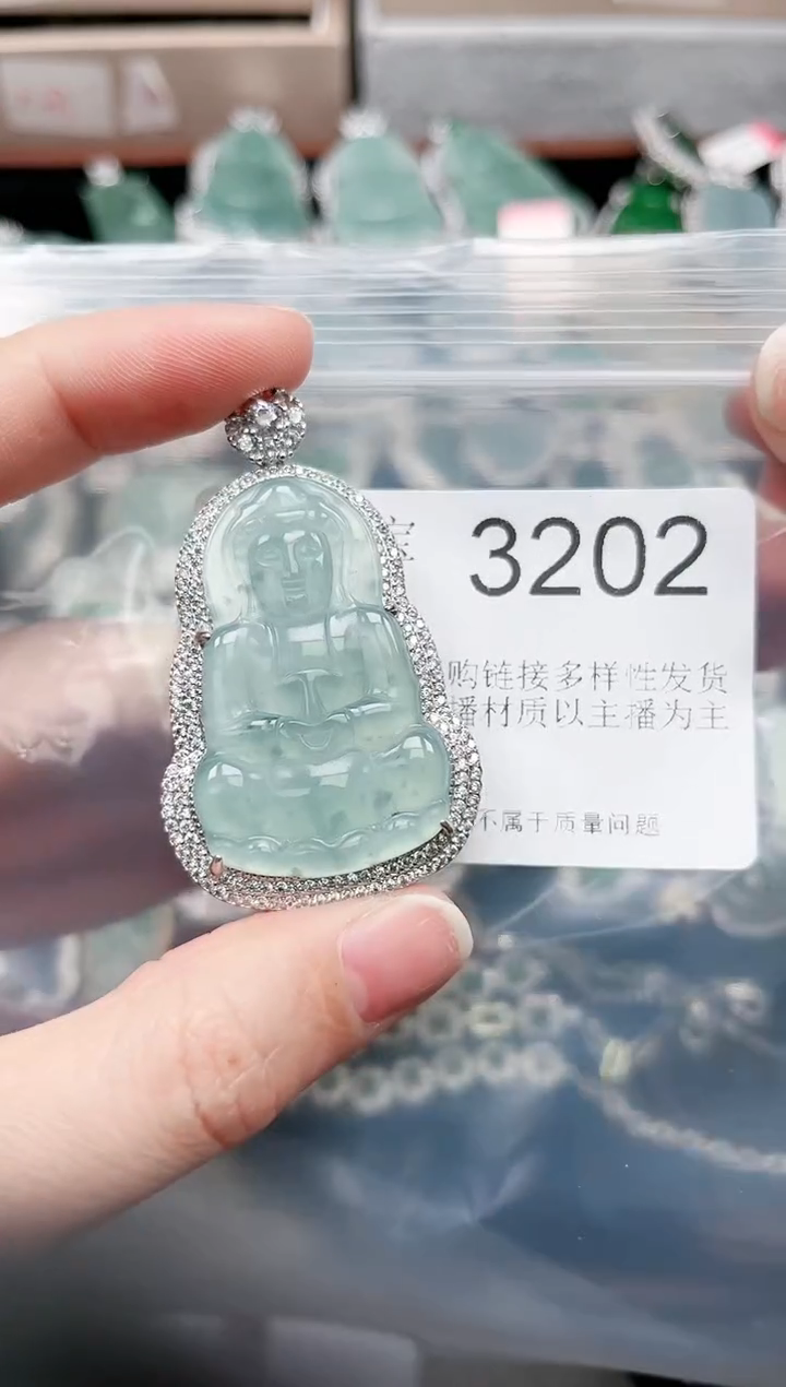 【闪购商品】翡翠颈饰未镶嵌3202赠皮绳