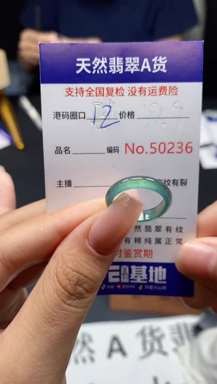 未镶嵌戒指翡翠天然A货翡翠0236
