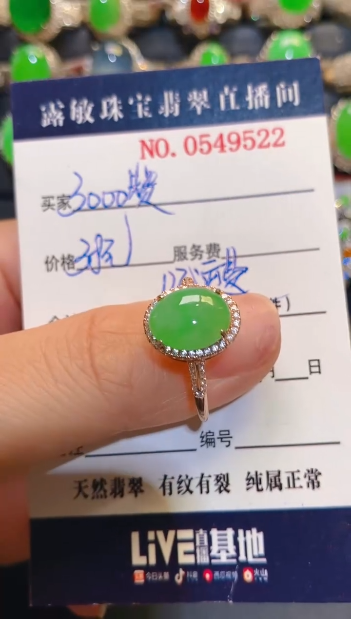 银S925镶嵌翡翠耳饰天然