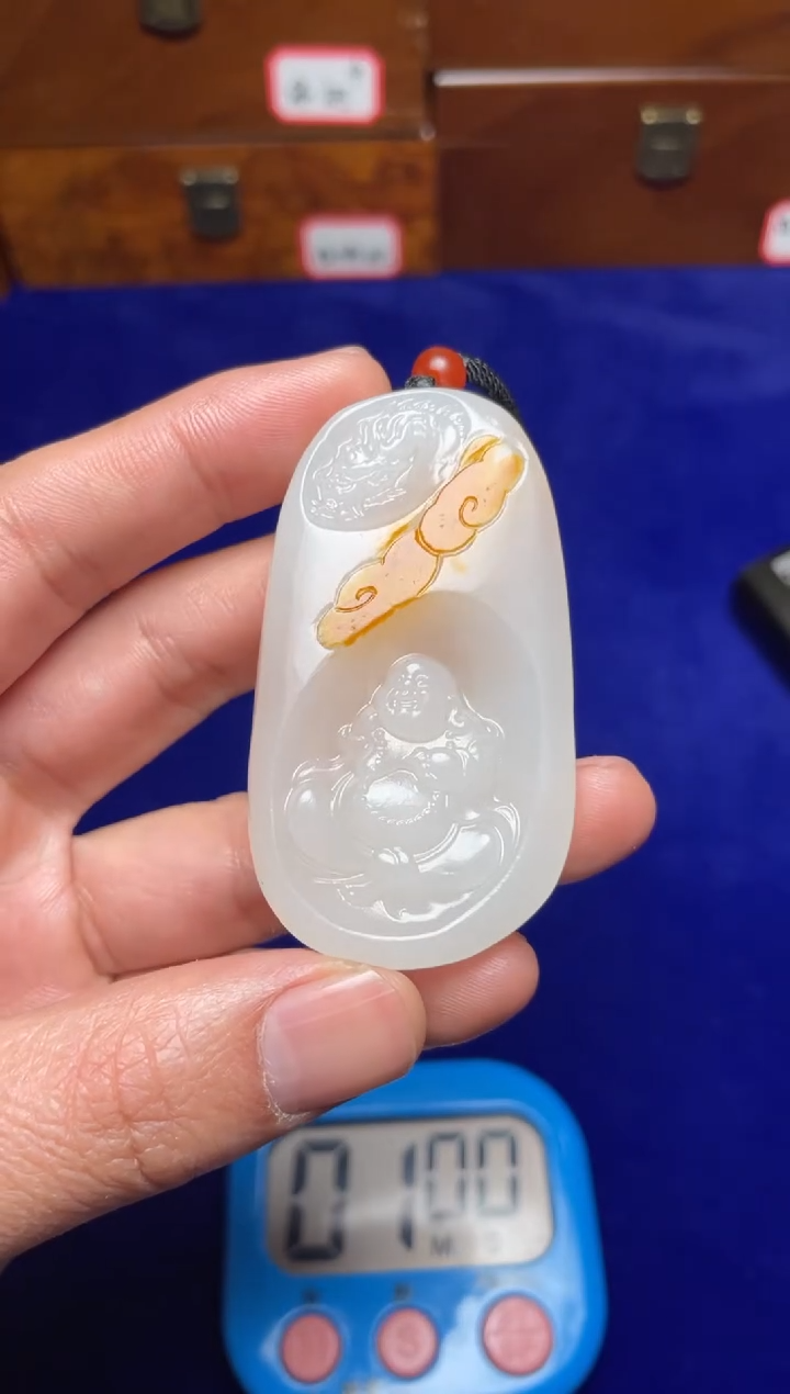 未镶嵌和田玉挂件政和田玉