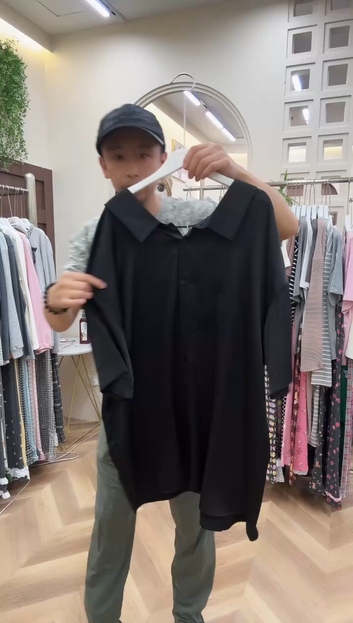 棉黑色男友衫150斤以下