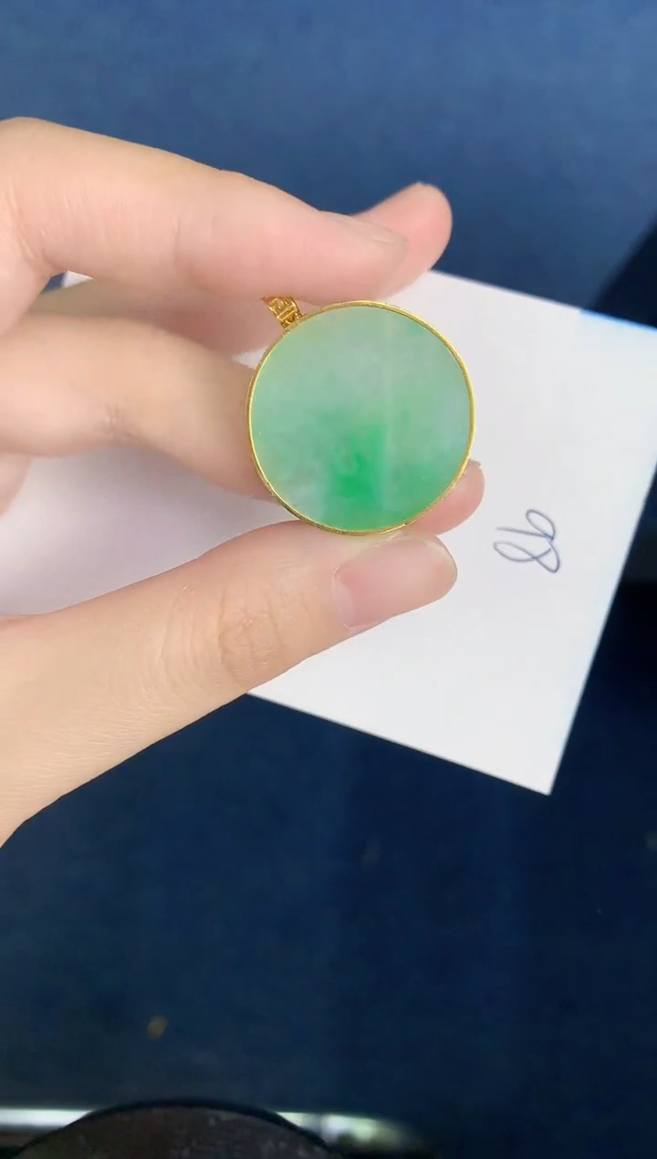 【闪购商品】翡翠颈饰18K金镶嵌000000000