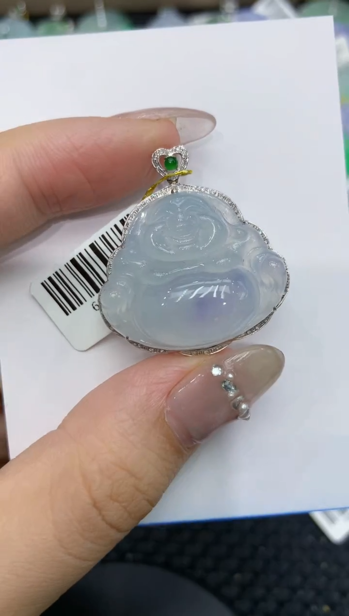 【闪购商品】翡翠颈饰18K金镶嵌222222222