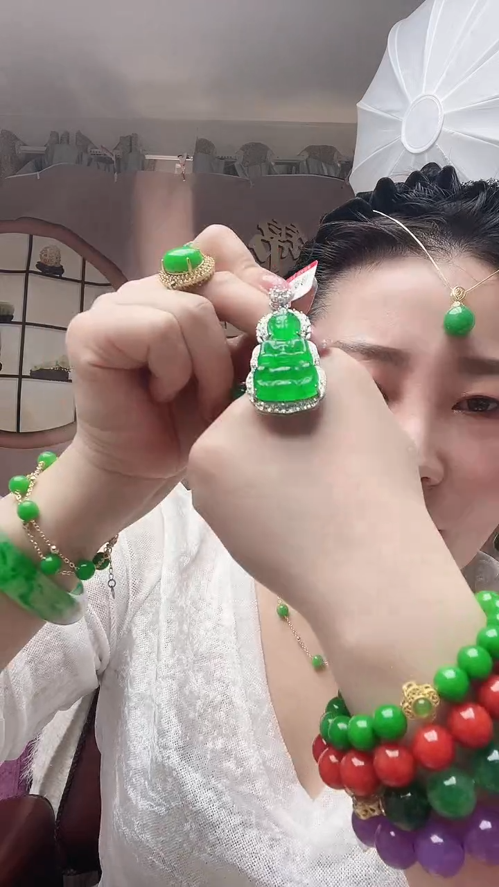 【闪购商品】翡翠颈饰银S925镶嵌X2号