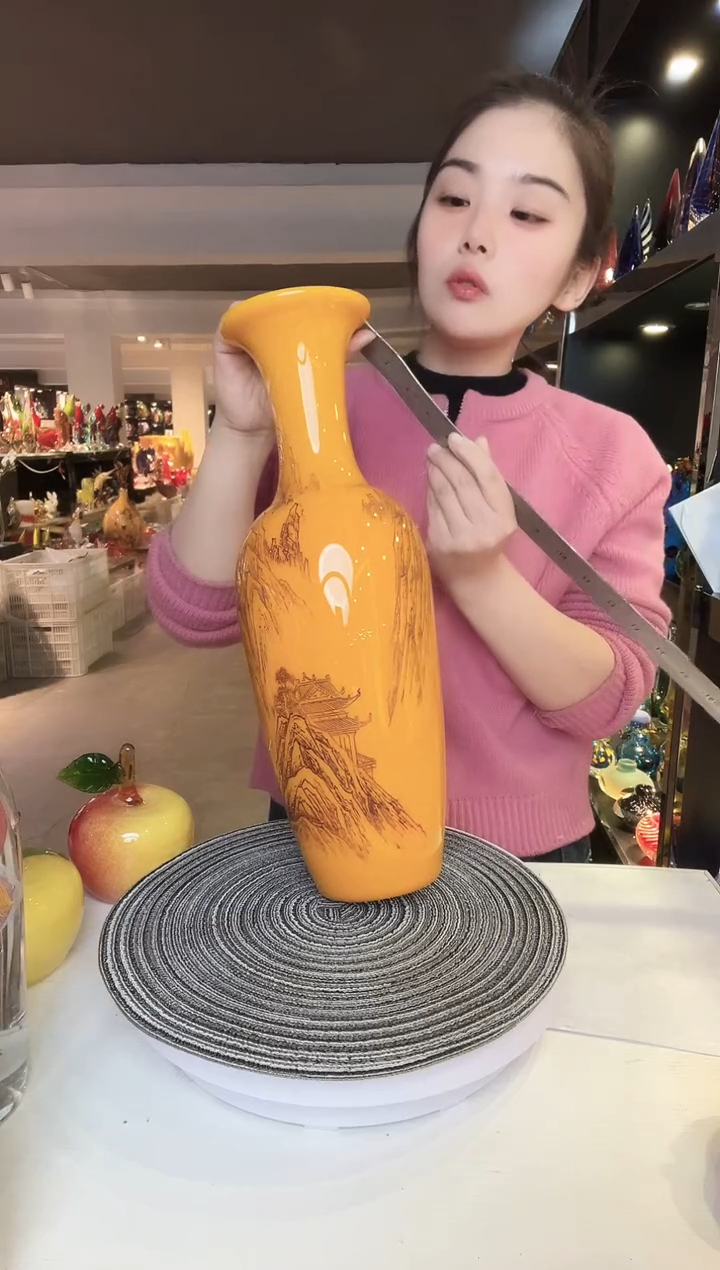 【闪购商品】茶盏琉璃摆件家居摆件