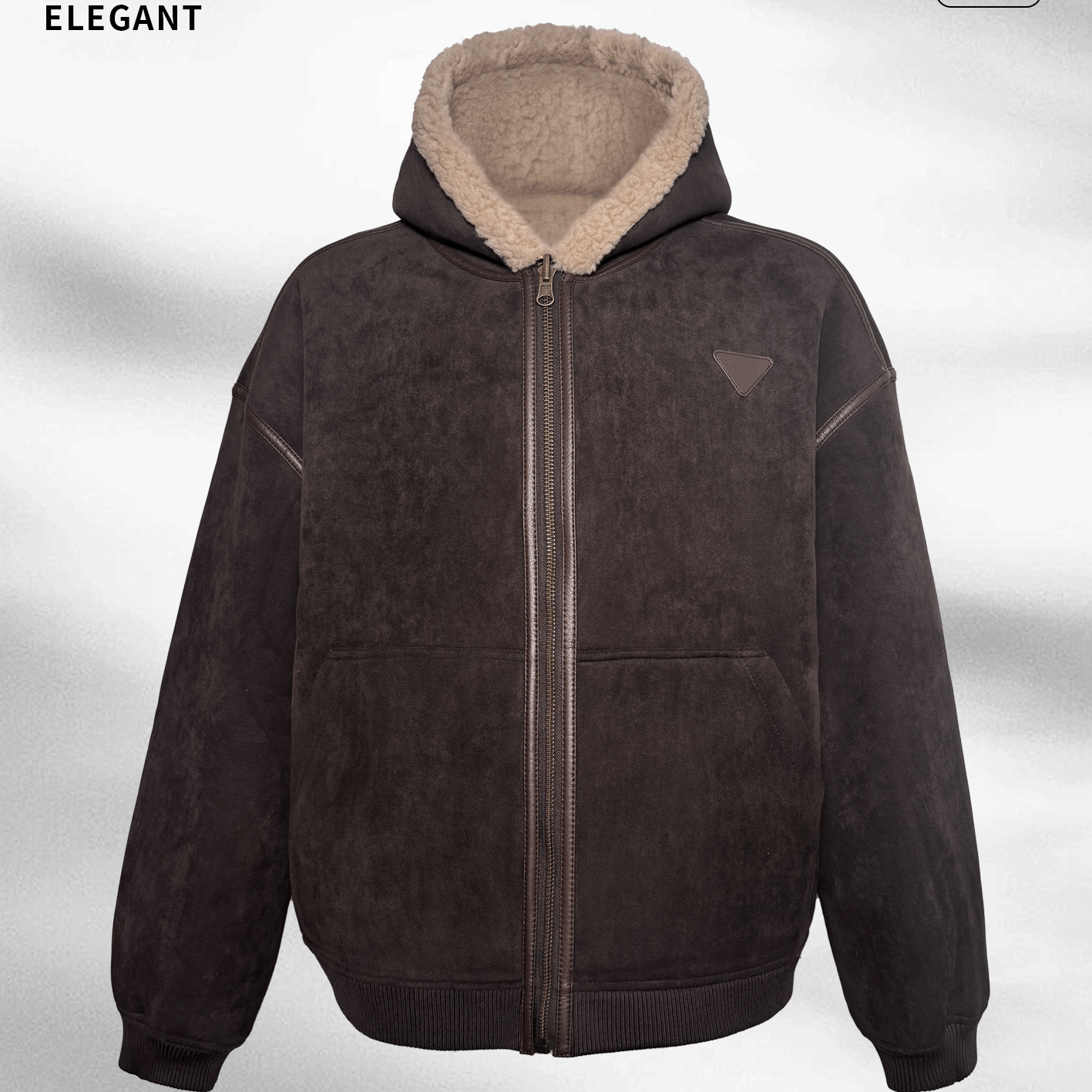 马丁叔叔 25AW秋冬羊毛面穿连帽男生外套 555 AQW