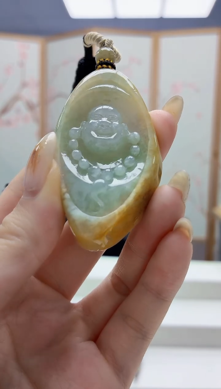未镶嵌定制翡翠4898jw-毛货挂件14
