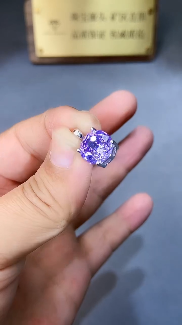 【闪购商品】紫晶颈饰银S925镶嵌8674