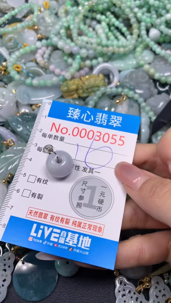 【闪购商品】翡翠颈饰未镶嵌含绳0003055
