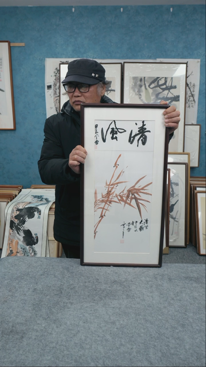 【闪购商品】国画33*66本土老师花鸟