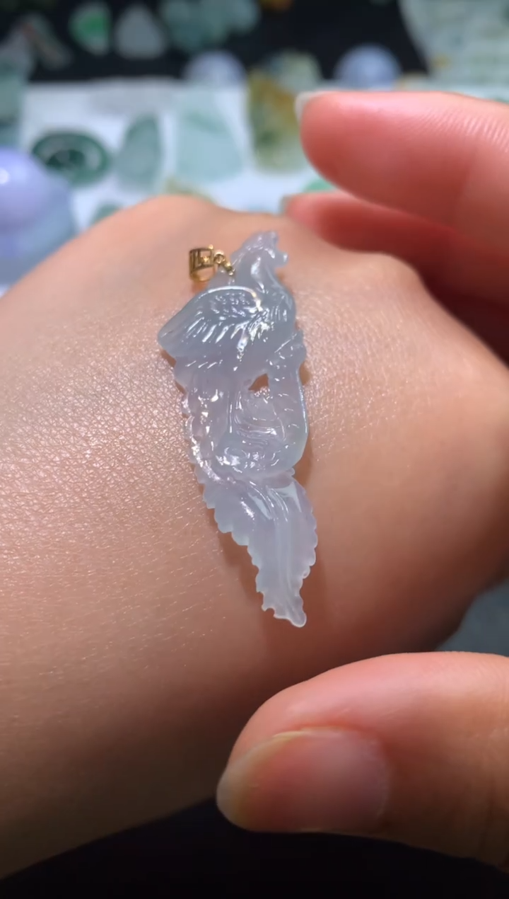 【闪购商品】翡翠颈饰18K金镶嵌净货