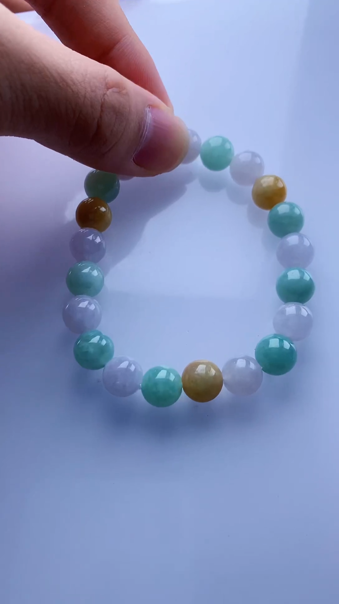 【闪购商品】定制翡翠未镶嵌4902bb-毛货手串24