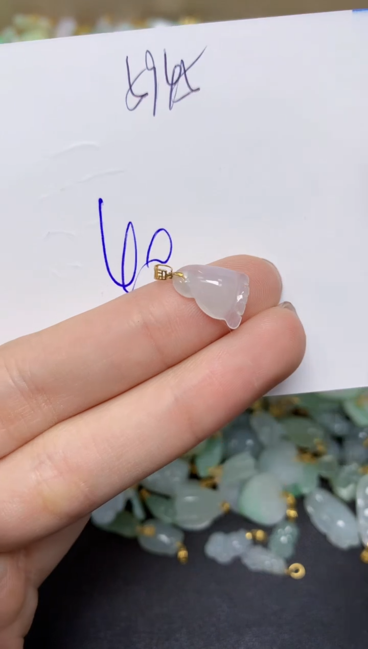 【闪购商品】翡翠颈饰18K金镶嵌天然翡翠A货