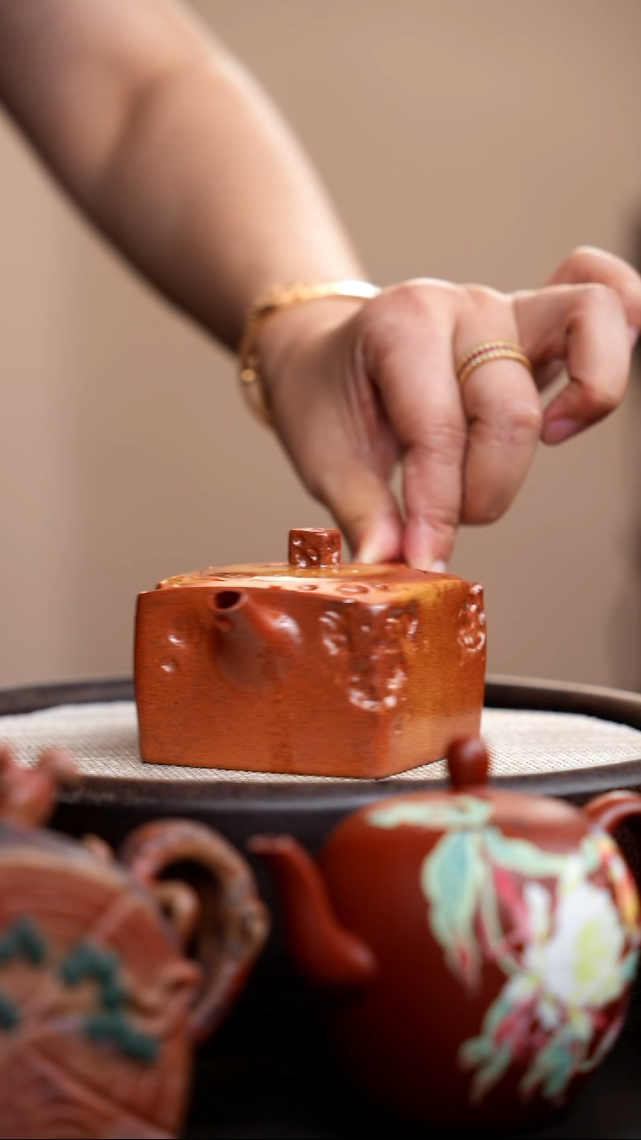 茶壶紫砂柴烧一方石空012