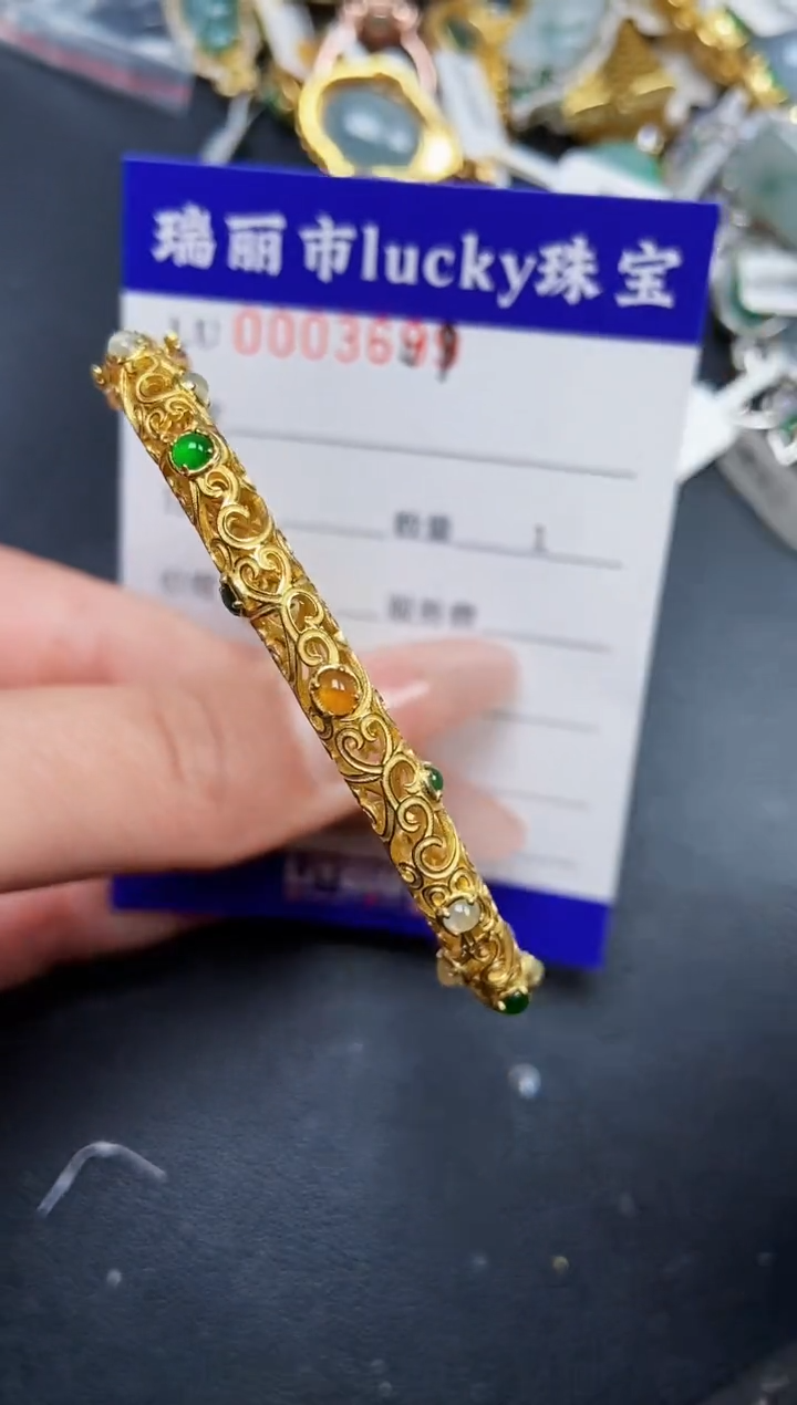 【闪购商品】翡翠颈饰银S925镶嵌3691