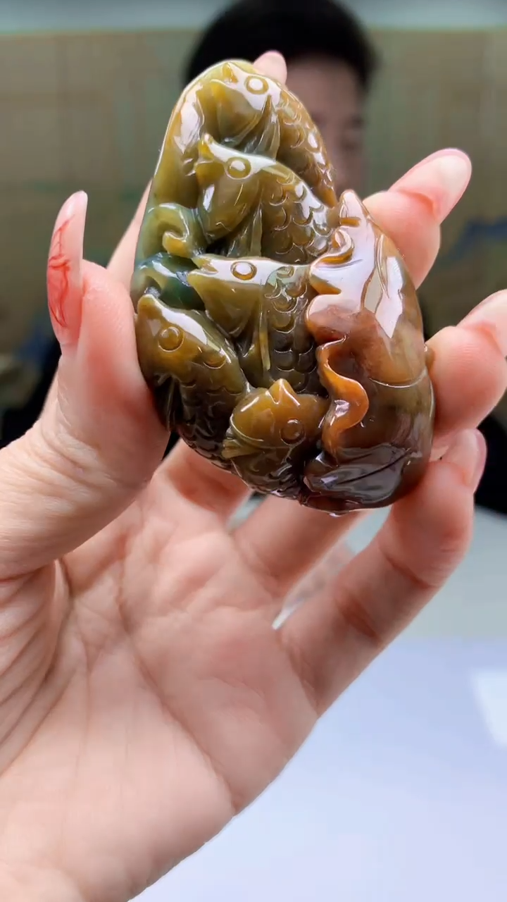 【闪购商品】定制翡翠未镶嵌4917ty-毛货挂件44