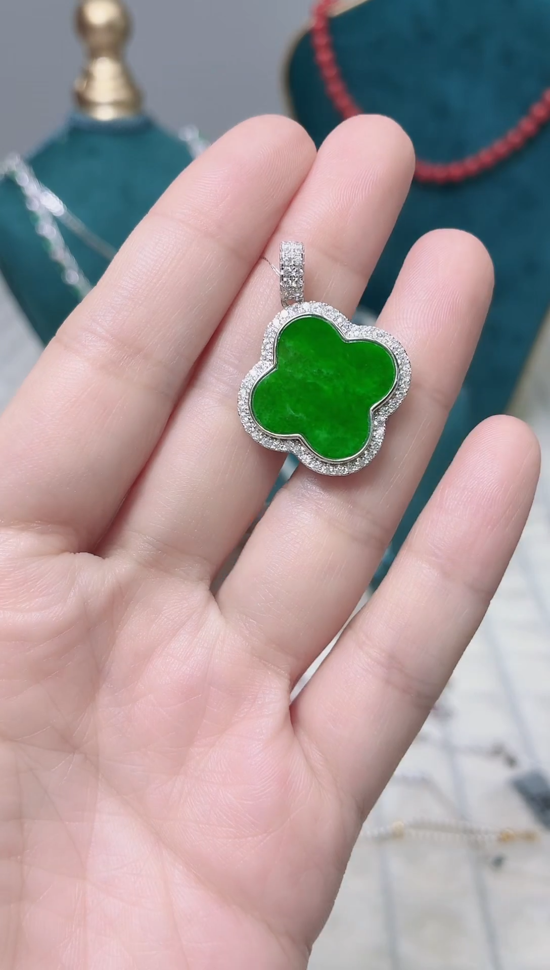 吊坠(不含链)银S925镶嵌翡翠145BJ1225产品一个（多样性）