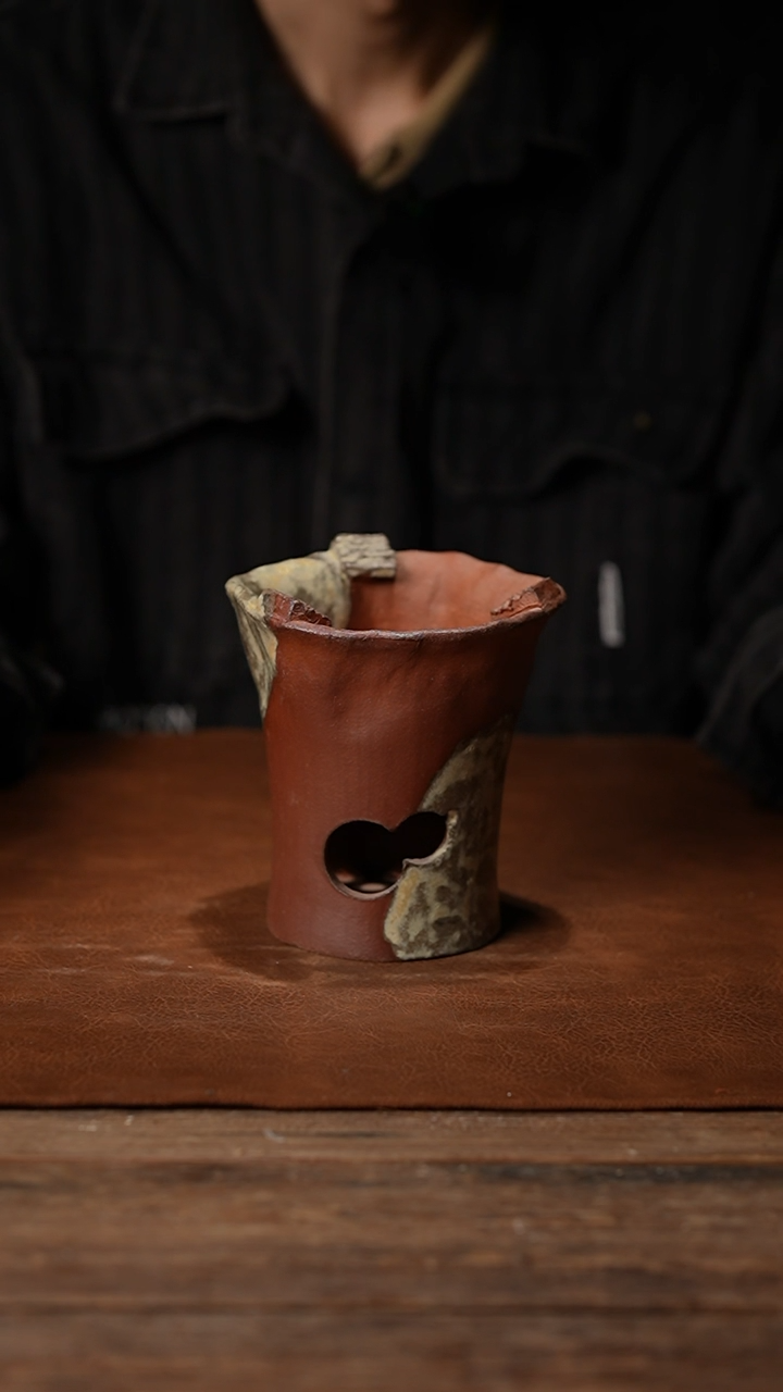 032收捏花葫芦开窗炭炉