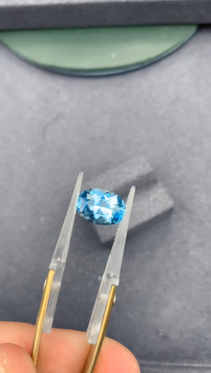 【闪购商品】海蓝宝石裸石未镶嵌3.5ct海蓝宝