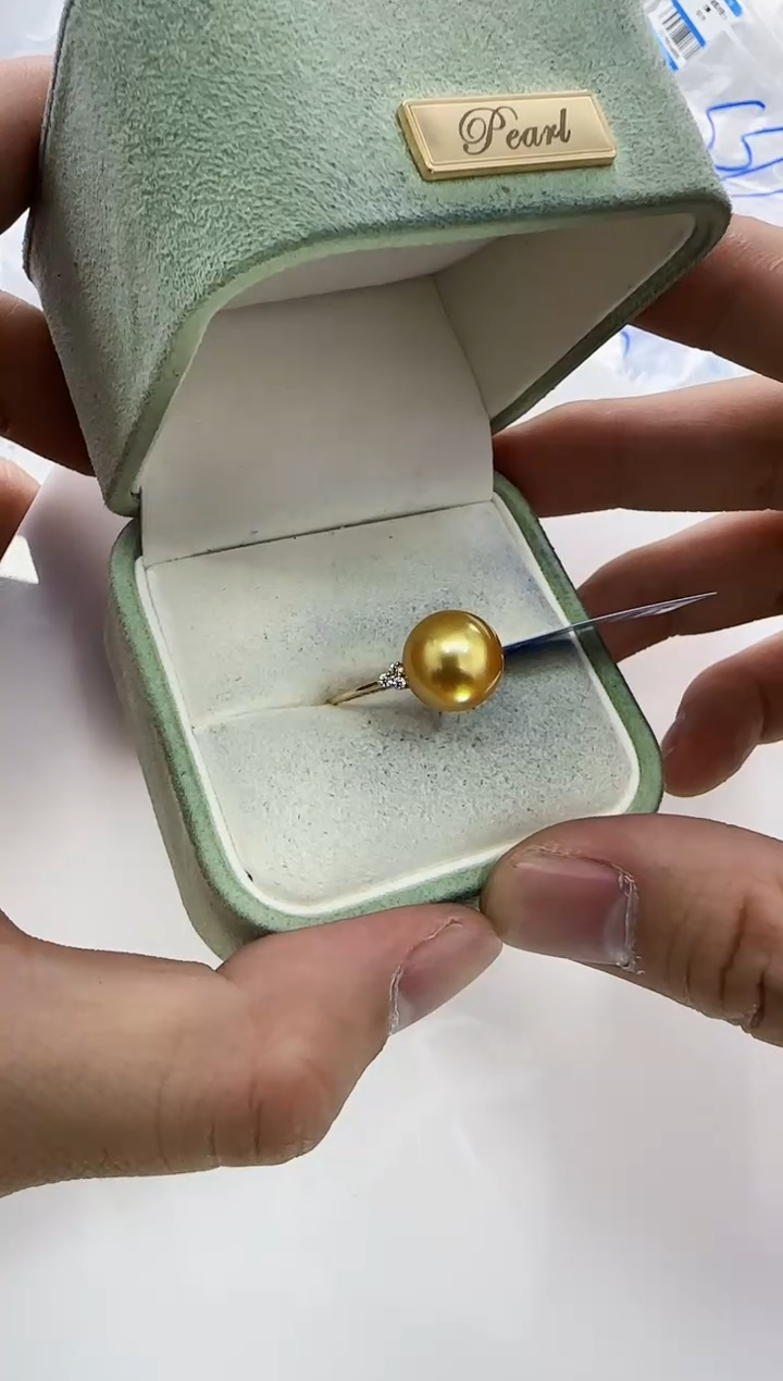 【闪购商品】海水珍珠DA14K金镶嵌j204 金珠戒指