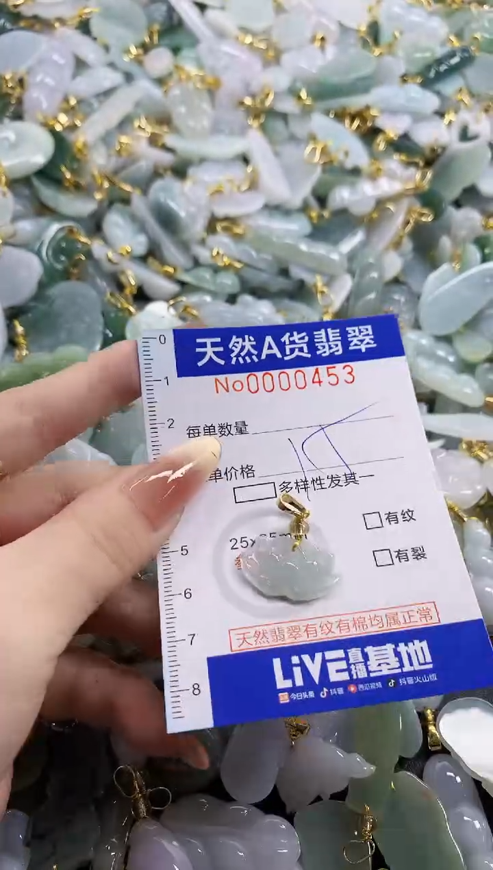 颈饰未镶嵌翡翠天然A货翡翠