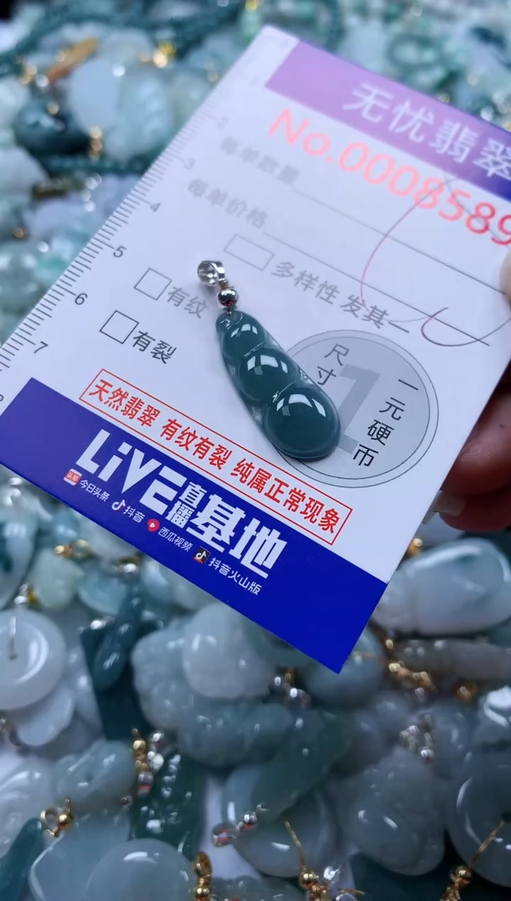 翡翠未镶嵌吊坠(不含链)8589
