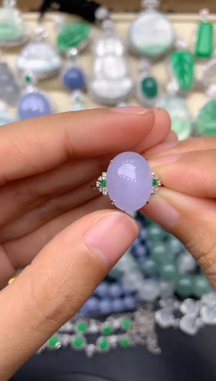 【闪购商品】翡翠戒指18K金镶嵌220-中国好珍宝