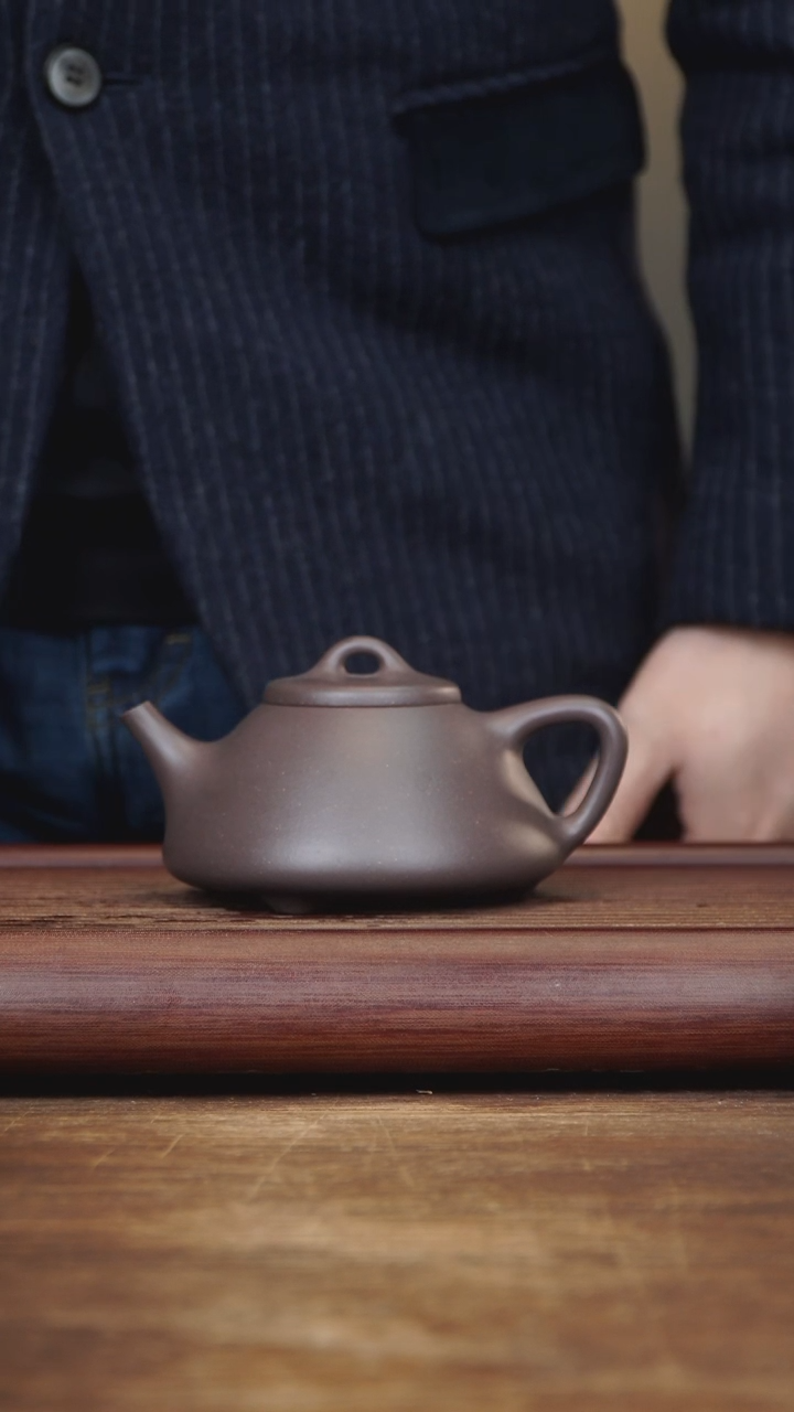 【闪购商品】紫砂茶壶260ml国工ZLL子冶石瓢 高温底槽清