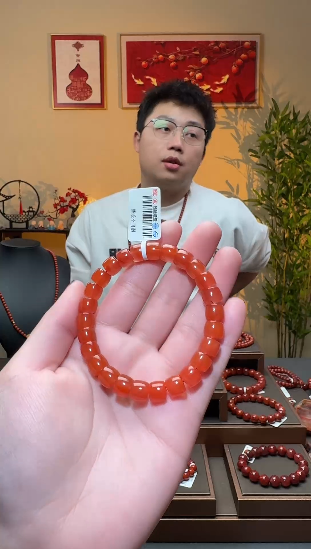 【闪购商品】南红玛瑙手串未镶嵌一条8mm+ 多样性发货