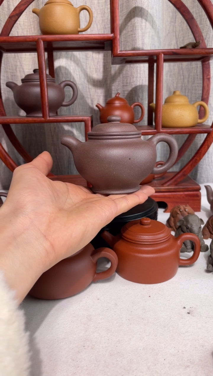 【闪购商品】紫砂茶壶微瑕台西底槽青手工泥大亨掇只195cc